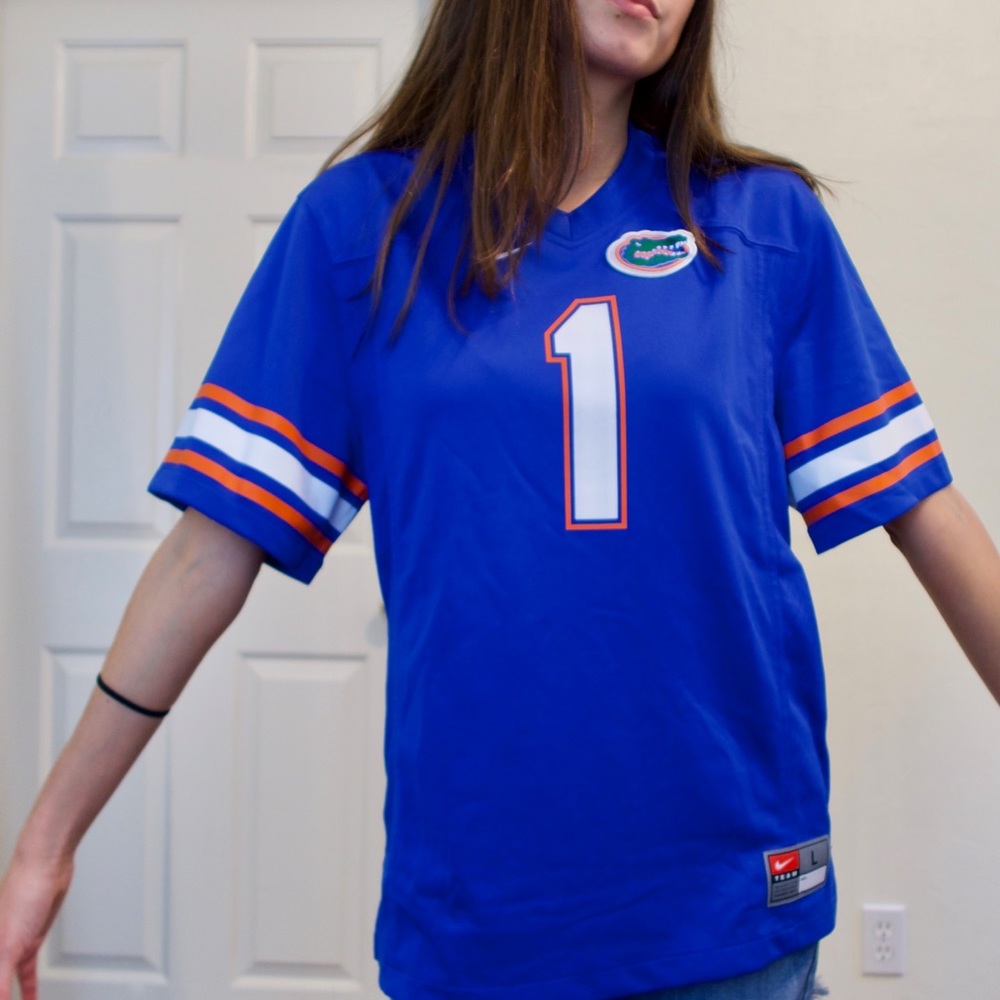 Florida Gator Jersey Shirt, UF Orange and Blue